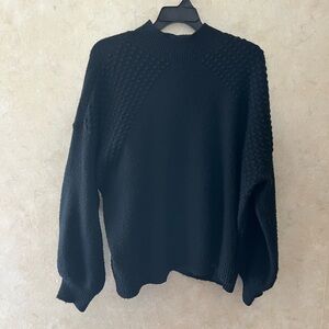 Nine West Black Crewneck Sweater